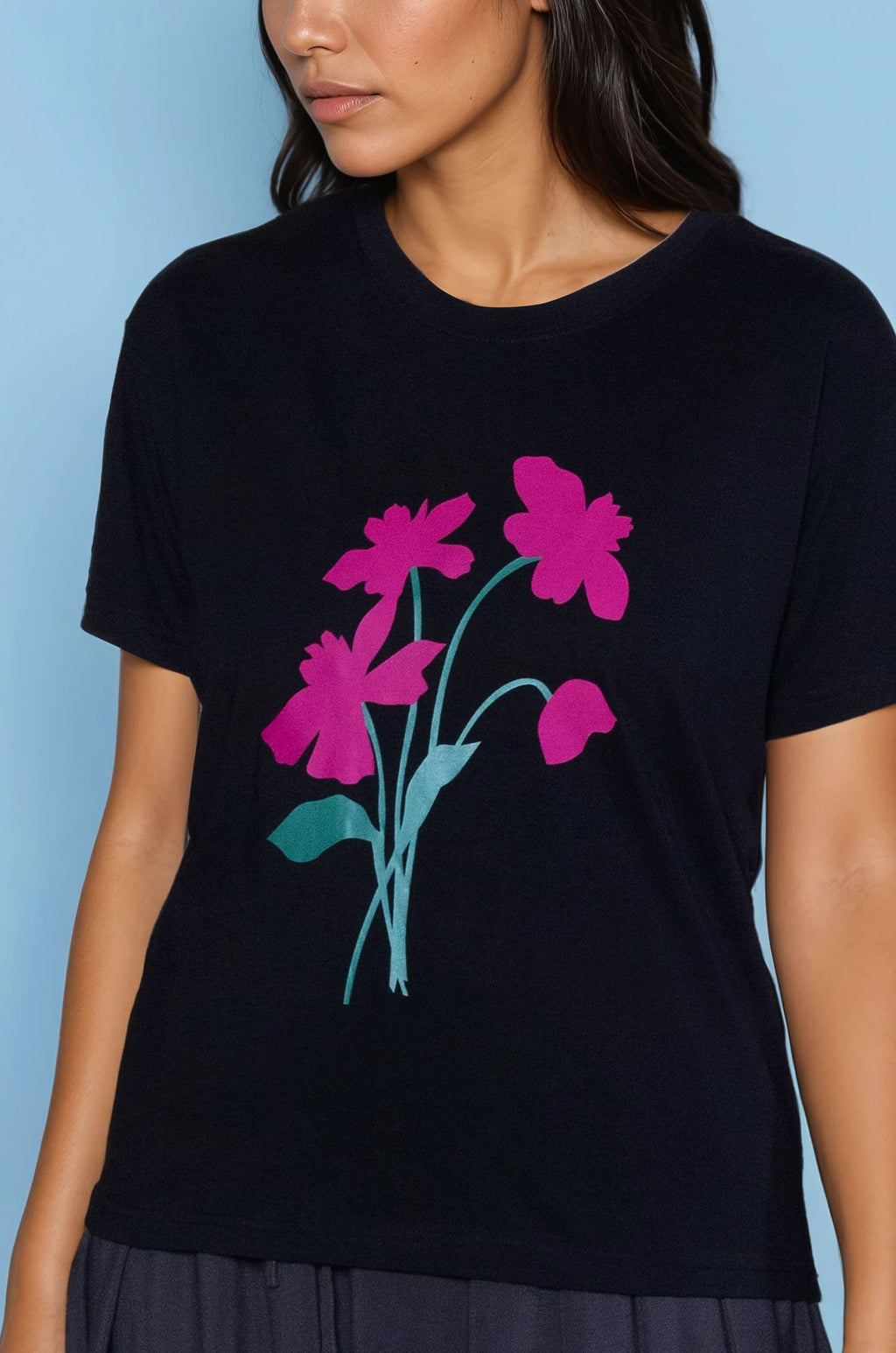 Röna Fitted Tee (Bouquet) – Maggie Otto