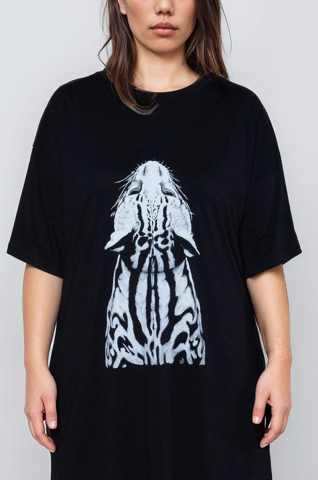 cat shirt dress T-shirt Dress for Women, Galaxy Cat Design, All Over Print, Comfy, Polyester, Daytime Dress, Night Shirt, 2XS-6XL
